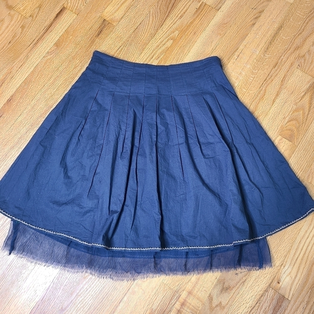 Ashe Wood INDIA Medium Cotton Embellished Layered Skirt - Picture 6 of 6